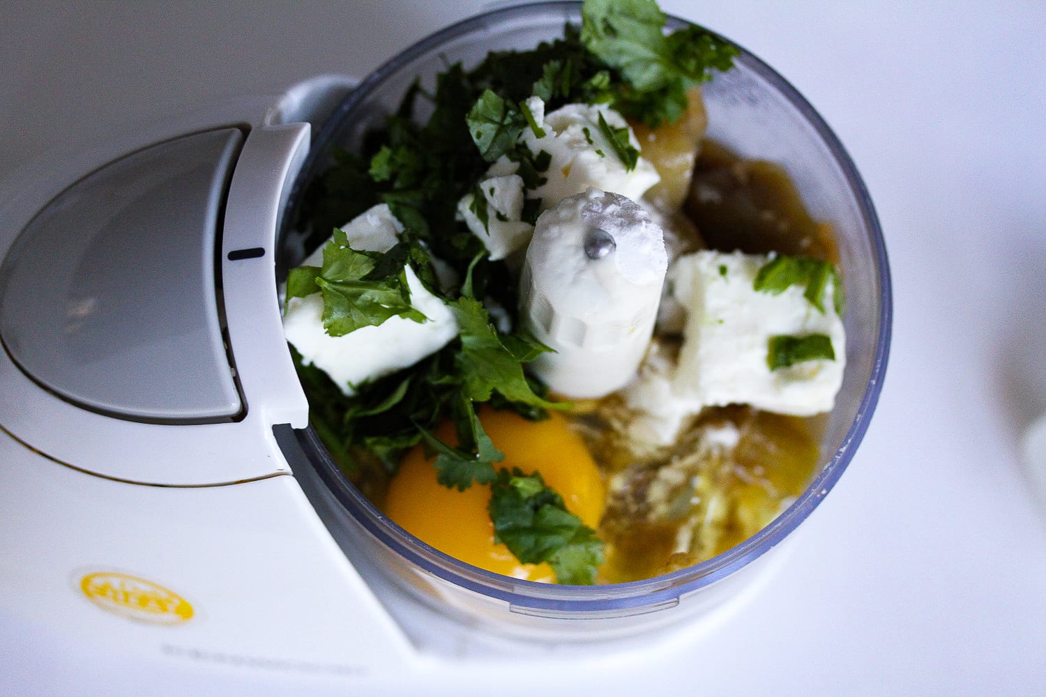 Savoury waffles - healthy kids recipes - aubergine and feta - mixer