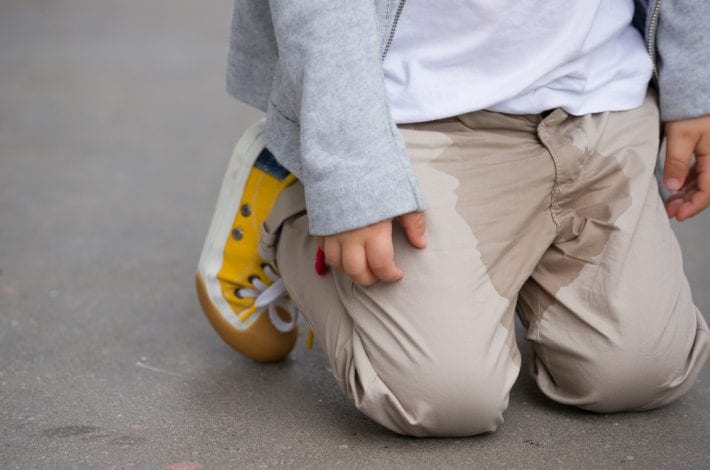 potty training - child wets his pants