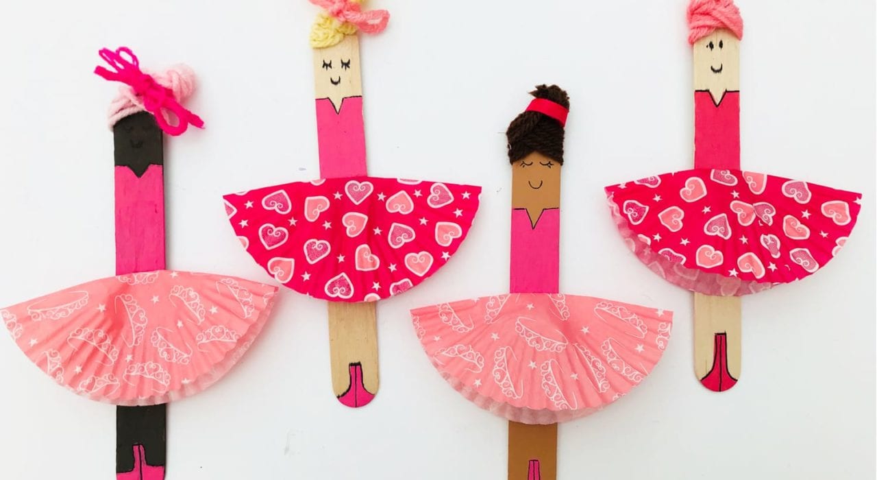 fun kids craft bun case ballerinas