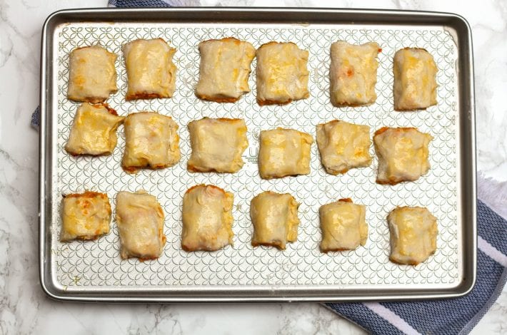 Vegetarian sausage rolls - squash and goats cheese rolls