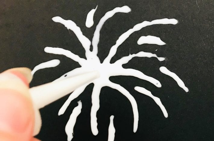 bonfire night craft - kids craft - salt fireworks
