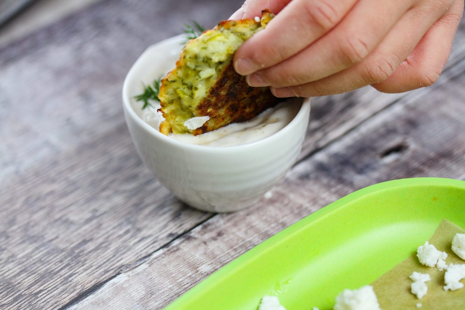 Courgette fritters - courgette patties - toddler food - veggie burgers