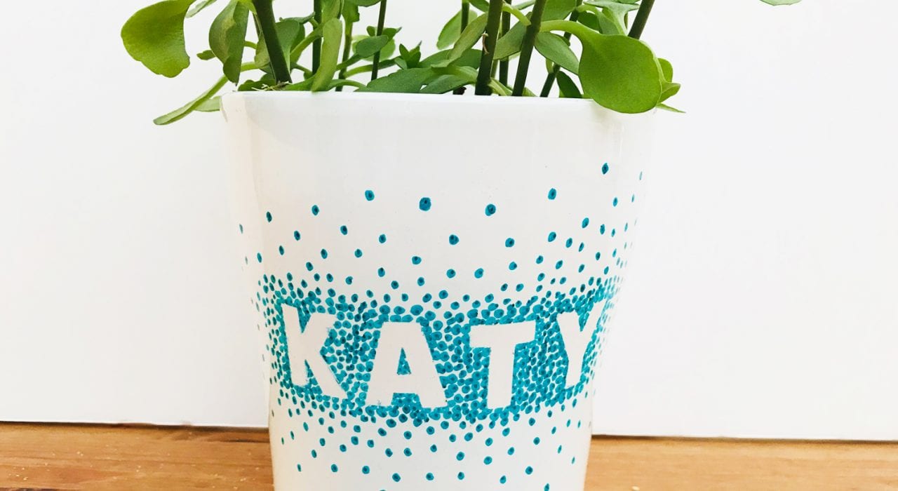 craft for teens - sharpie pot - teen decorations
