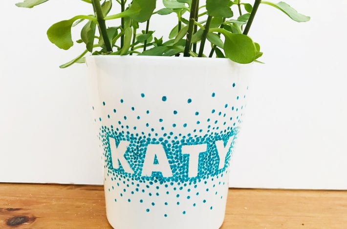 craft for teens - sharpie pot - teen decorations
