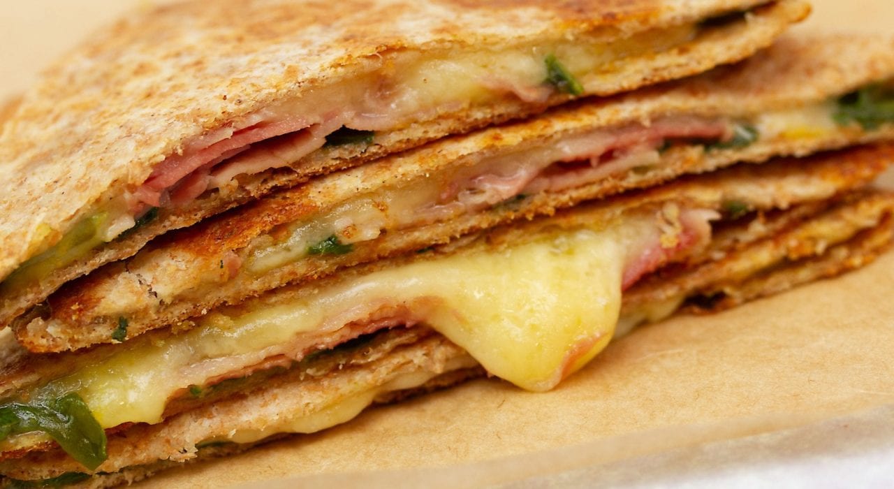 kids quesadillas - ham and cheese quesadilla - packed lunches - lunch box recipes