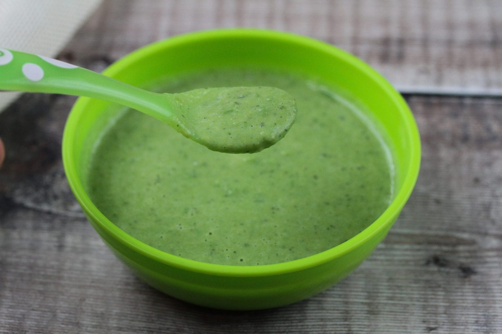 pea soup - pea and mint soup - family recipes - weaning recipes