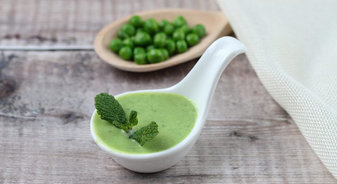 pea soup - pea and mint soup - family recipes - weaning recipes