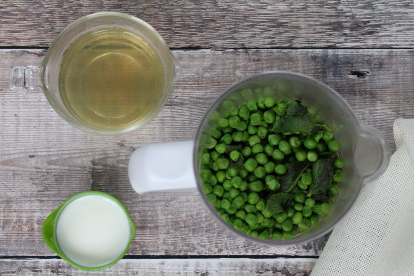 pea soup - pea and mint soup - family recipes - weaning recipes