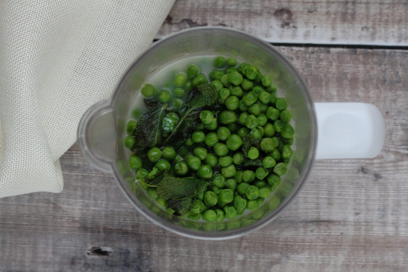 pea soup - pea and mint soup - family recipes - weaning recipes