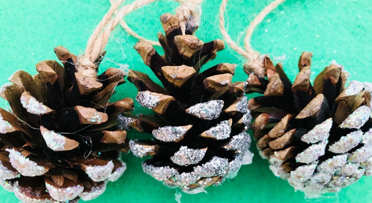 pine cone decorations - christmas decorations