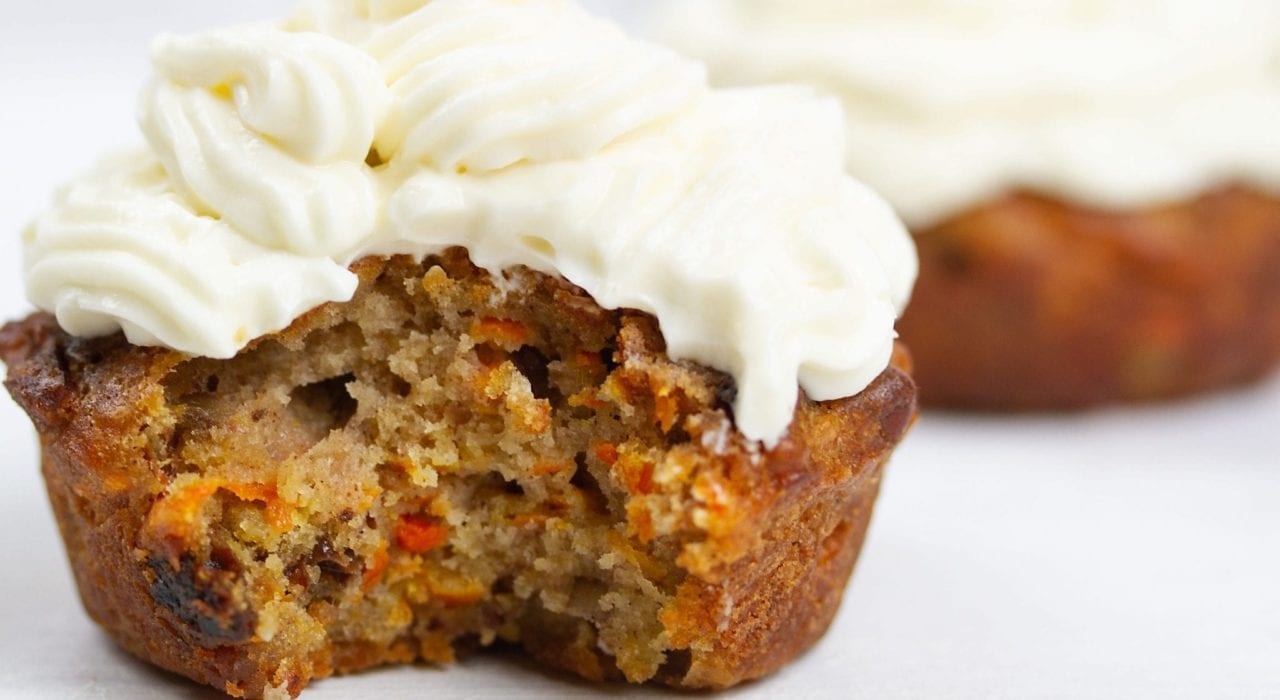 carrot cake - healthy carrot cake - carrot cake cupcakes - carrot cake