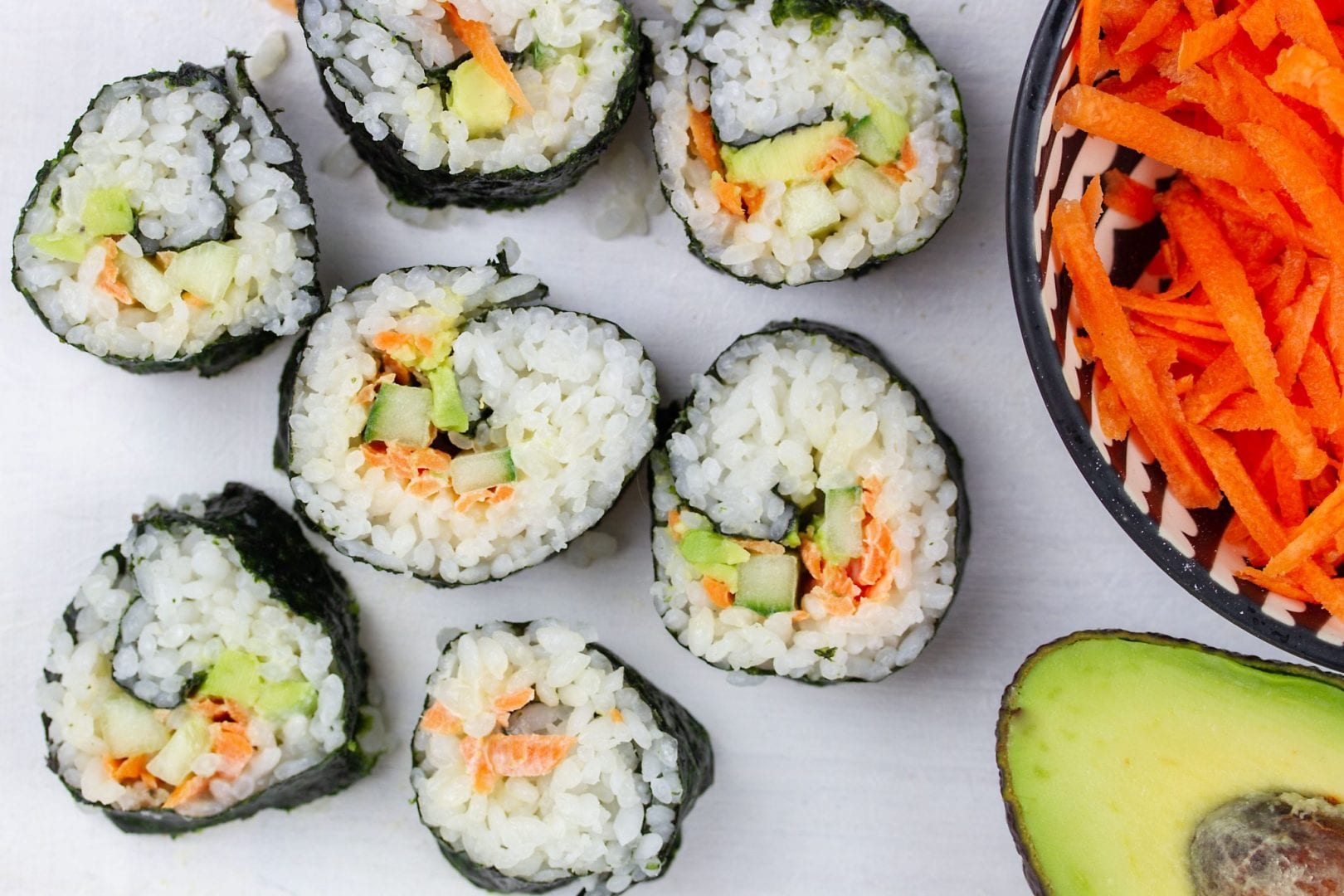kids sushi - vegetarian sushi - sushi for kids - easy sushi for kids