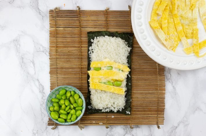 kids sushi - vegetarian sushi - sushi for kids - easy sushi for kids