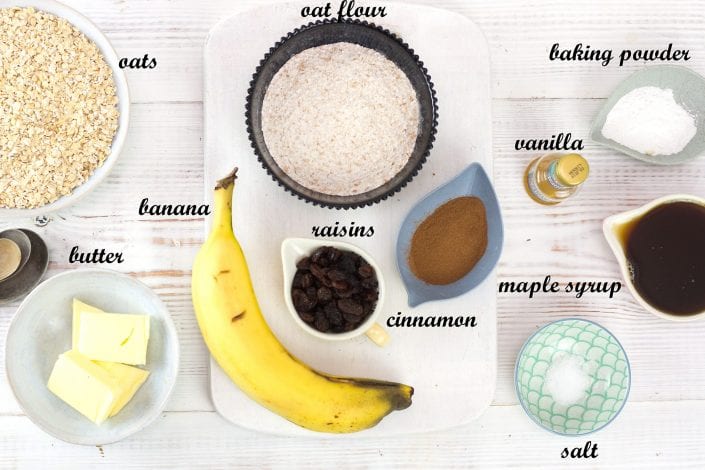 Banana oatmeal cookies - try these delicious gluten free cookies with banana oatmeal and raisins