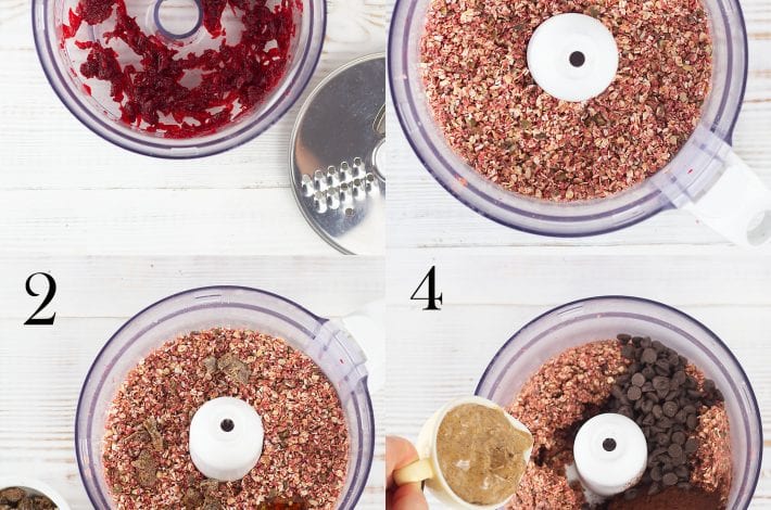 Beetroot bliss balls - make these no bake beetroot and chocolate energy bites as a healthy snack for kids and adults balls - enjoy these healthy energy bites