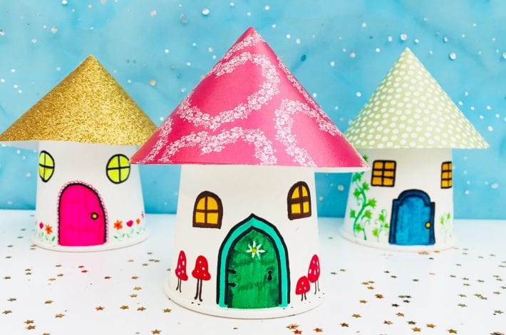 Fairy house craft - make your own fairy houses with this fun kids craft