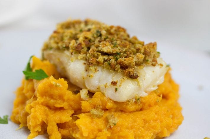 Herb crusted fish fillets - enjoy these cod fillets with a parmesan herb and crumb crust