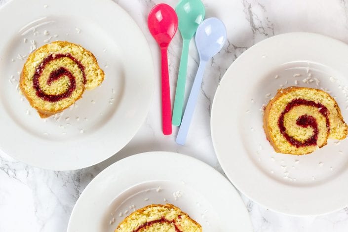 Jam roly poly cake - make this delicious sponge cake