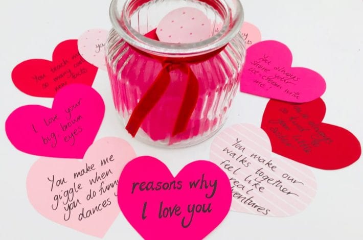Kindness notes for kids - valentines kids craft