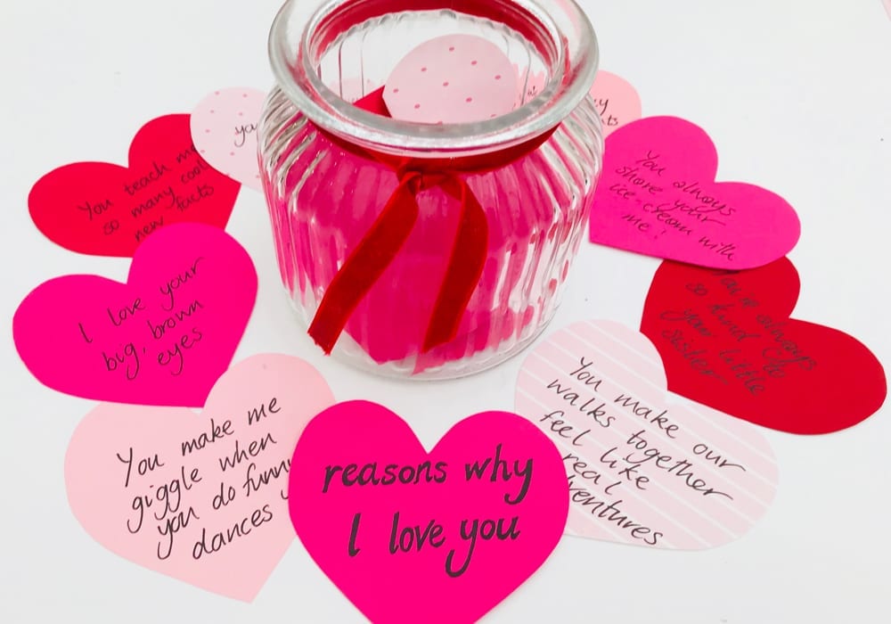 Kindness notes for kids - valentines kids craft