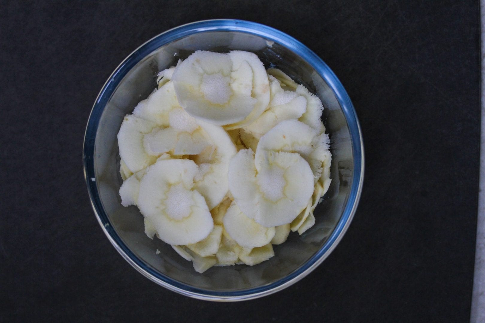Parsnip chips, parsnip crisps with thyme. Healthy kids snack or side