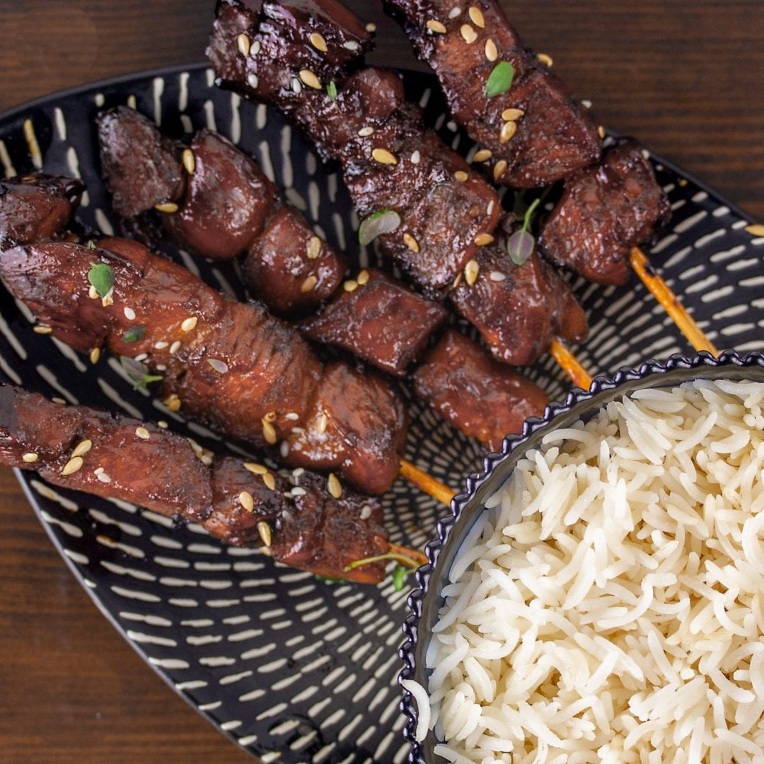 Sticky chicken skewers with honey and lemon v3