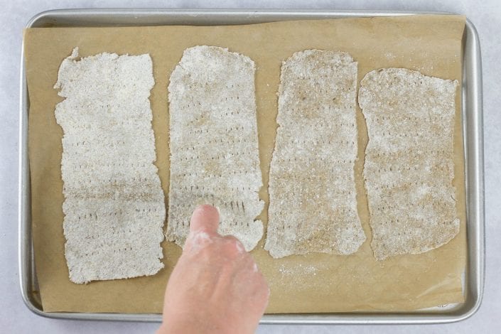 Swedish rye crispbread recipe - enjoy these homemade rye thins with caraway and a maple glaze