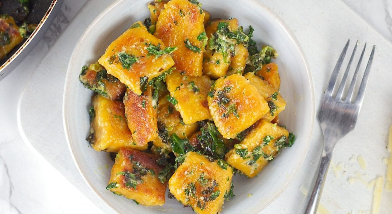 Sweet potato gnocchi - try this tasty and healthy vegetarian dish for a healthy kids dinner