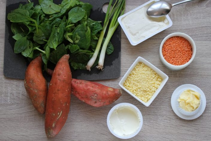Sweet potato skins - try these loaded sweet potato skins for a healthier sweet potato skin recipe