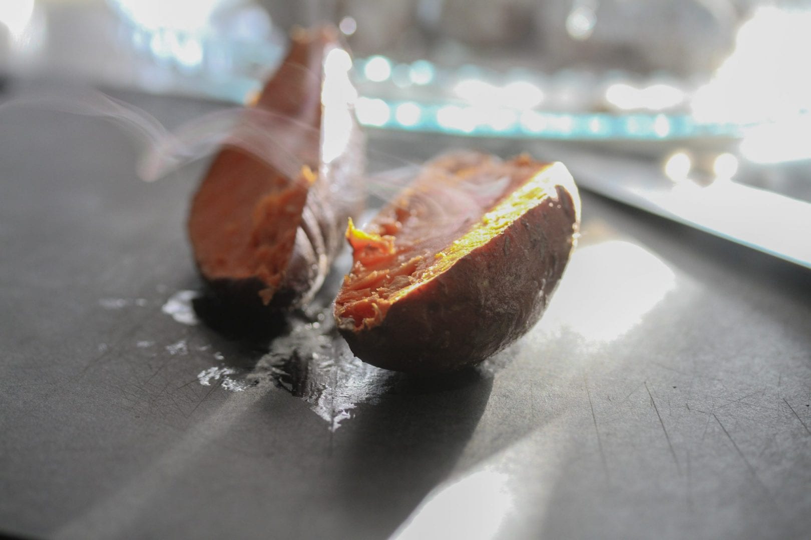 Sweet potato skins - try these loaded sweet potato skins for a healthier sweet potato skin recipe