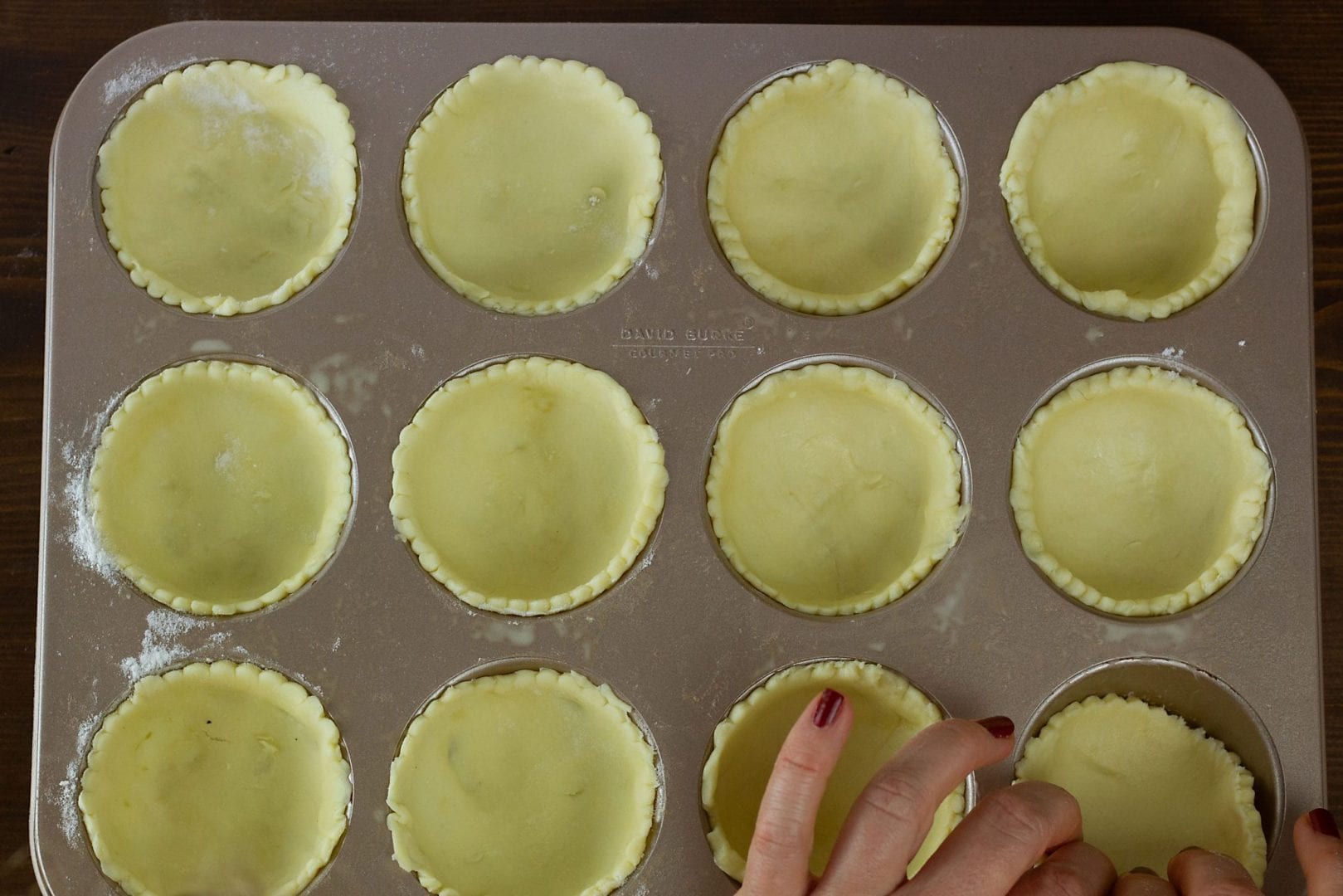 salmon tartlets - make these mini salmon tarts with asparagus dill and parmesan