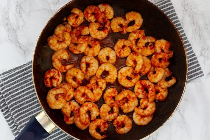 Creamy prawn linguine - enjoy this lighter prawn carbonara recipe for your next family dinner
