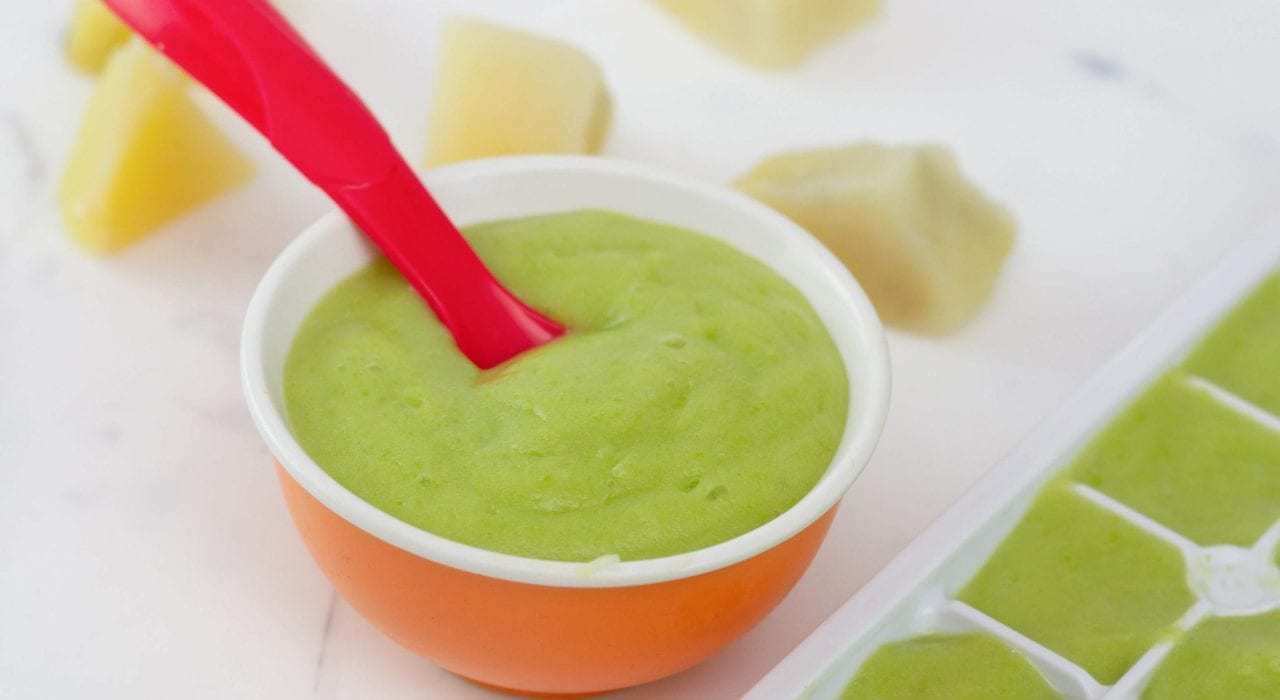 Pea puree for babies - great first foods recipe