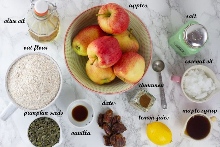 Sugar free apple crumble - healthy apple crisp free from sugar enjoy this vegan apple crumble