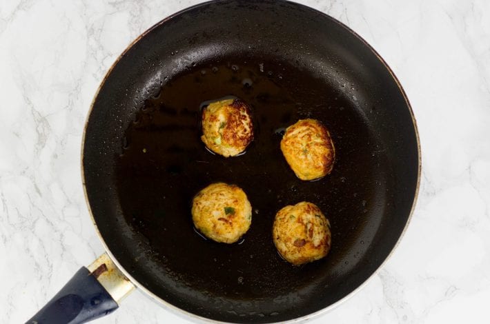 Chicken balls - try these delicious pear and quinoa chicken balls for a healthy and tasty kids meal