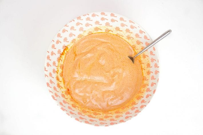 Chicken sticks cooked in yoghurt and spices - a tasty family dinner recipe