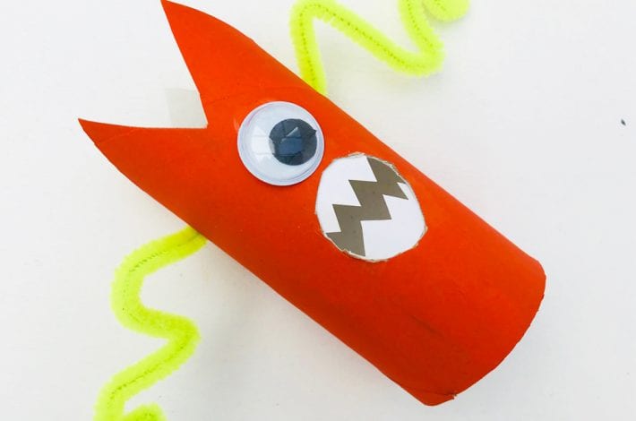 Toilet roll monster craft - How to make toilet roll monsters - a fun craft for kids