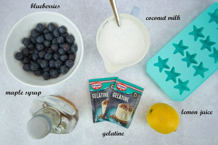 blueberry gummies - try these homemade blueberry sweets made with fresh fruits and a great dairy free snack
