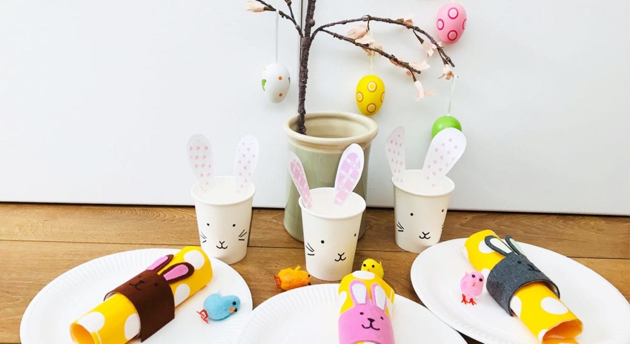 DIY Easter decorations. Make your own Easter table decorations with these fun Easter crafts for kids.
