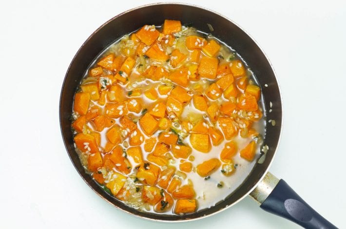 pancetta risotto - make this butternut squash and pancetta risotto for a creamy and delicious family dinner