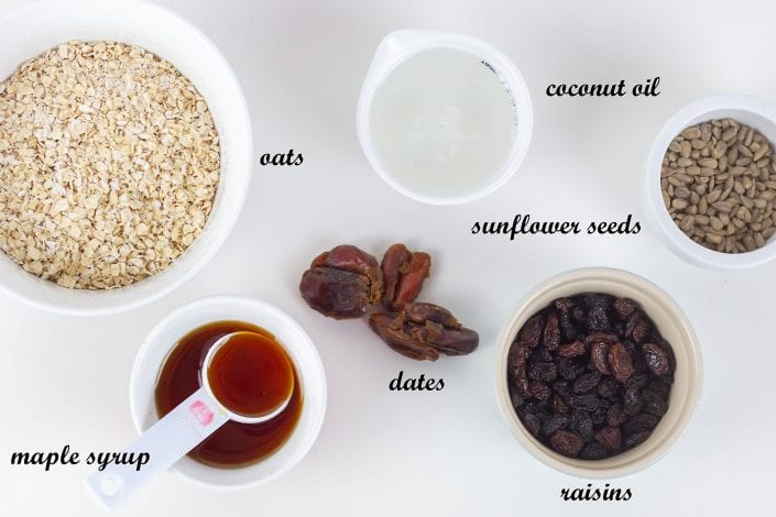 Healthy flapjacks - enjoy making these quick and easy raisin flapjacks - great toddler snacks free from refined sugars