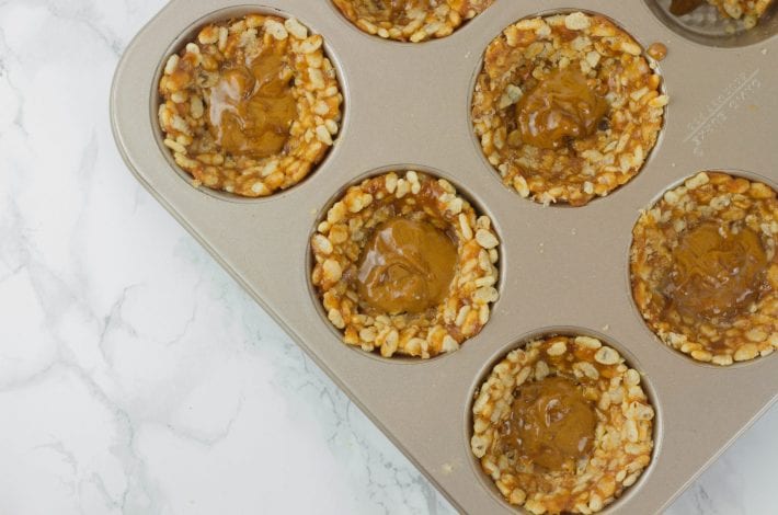 Healthy rice krispie nests - peanut butter easter nests for kids to enjoy a healthy snack this Easter