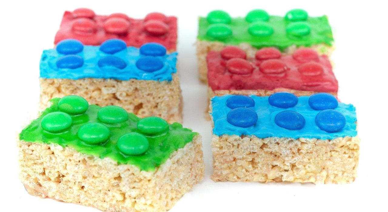 lego rice krispie treats - m&m rice krispie treats - make these lego block m&m rice krispie treats
