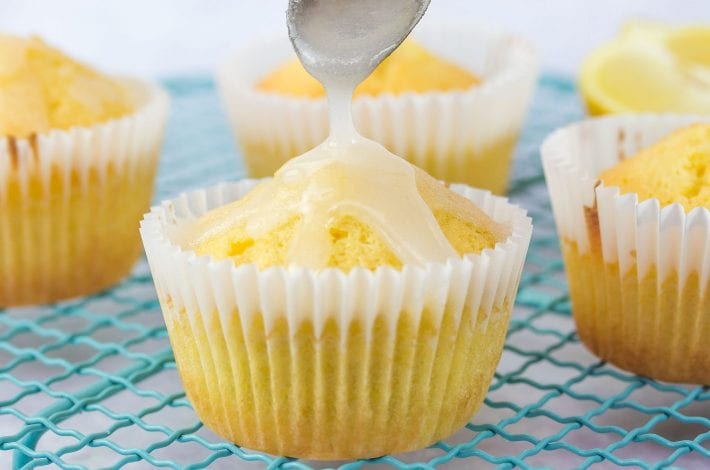 classic lemon drizzle cupcakes - a quick and easy home baking recipe that you can enjoy with the kids to make moist lemon cupcakes