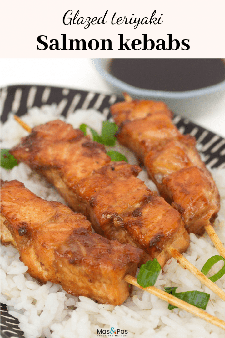 Glazed teriyaki salmon sticks - a great salmon recipe for family dinners and kids meals