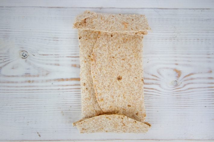 Chicken parmesan wrap - make these delicious chicken wraps with tomato marinara and melted cheese