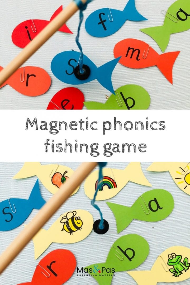 Have fun with phonics with this magnetic phonics fishing game - a great learning game for kids