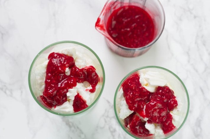 Raspberry eton mess - try this great raspberry eaton mess for a healthy dessert with fresh berries
